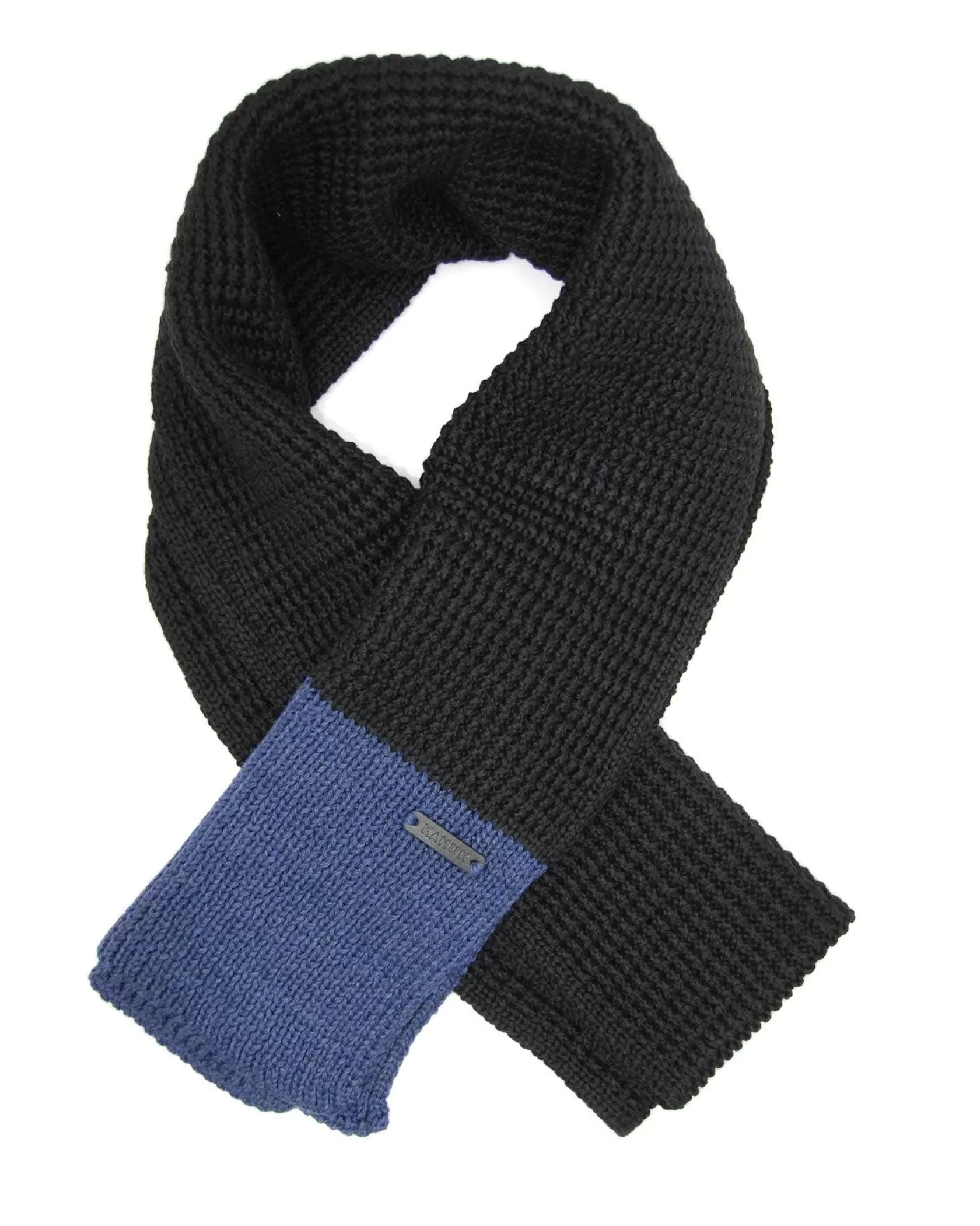 Slouchy Scarf -Black/Marine Blue>Kanuk Discount